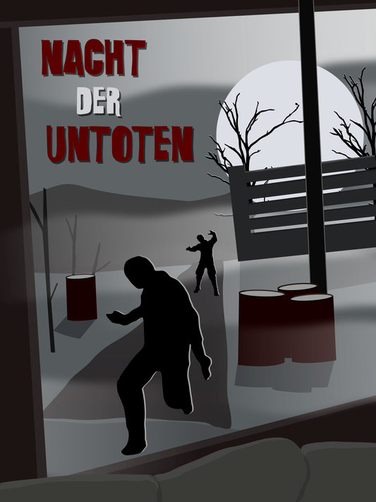 Nacht Der Untoten - Poster Print