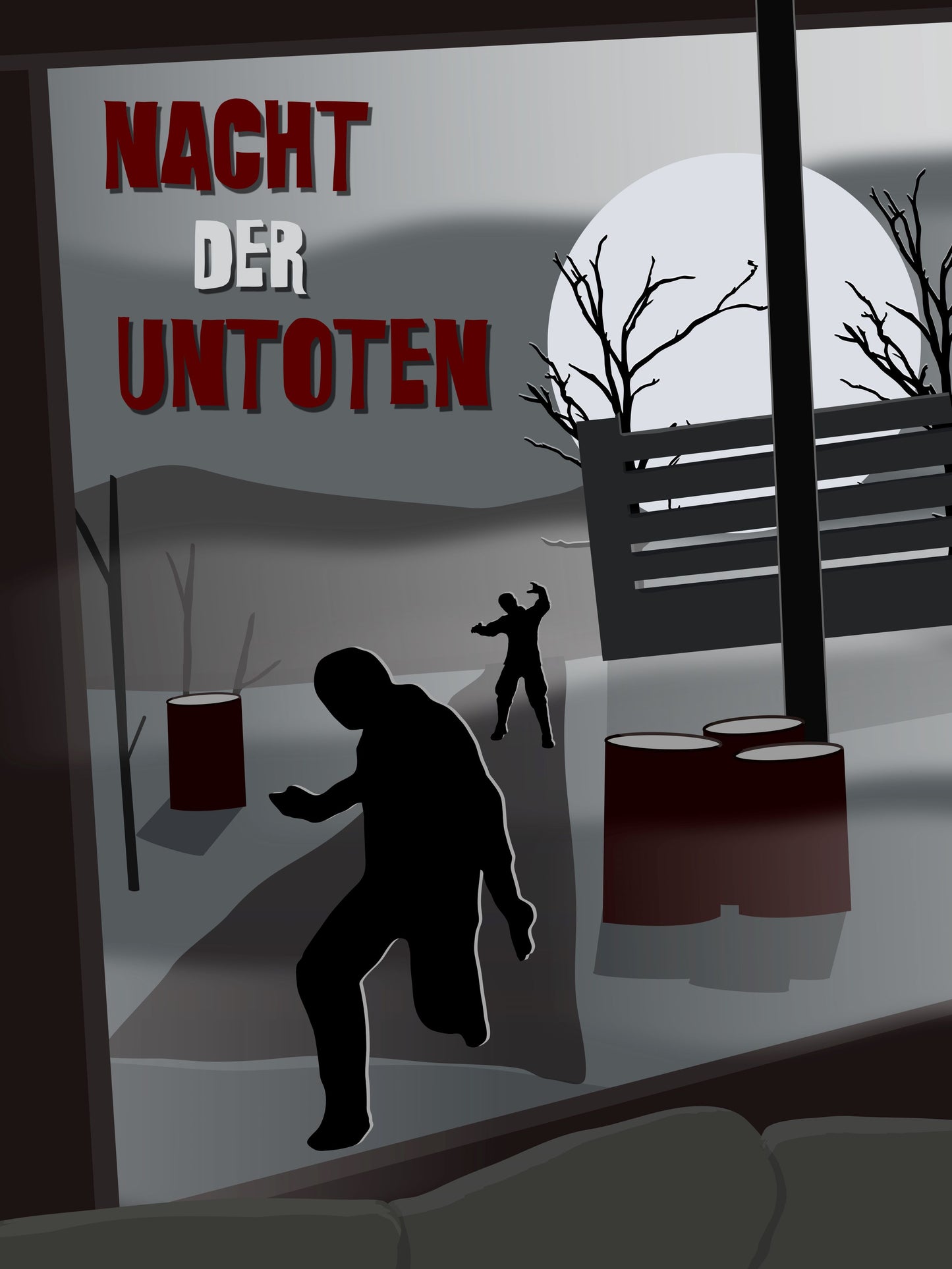 Nacht Der Untoten - Poster Print
